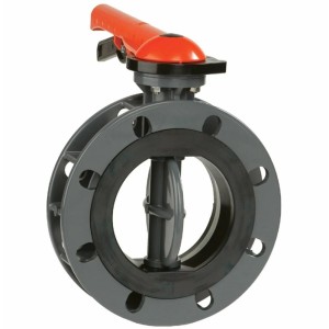 Затвор дисковый ПВХ Butterfly Valve Ду200 Ру10 межфланцевый в Иркутске